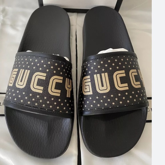 T. SUPREME GUCCI "GUCCY" SEGA STAR/MIR.SO NERO ORO - Picture 2 of 7